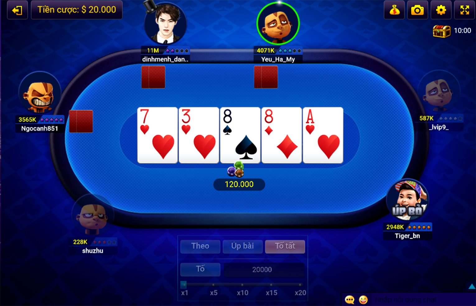 Poker Bigfun - nơi rèn luyện kinh nghiệm chơi poker của bạn